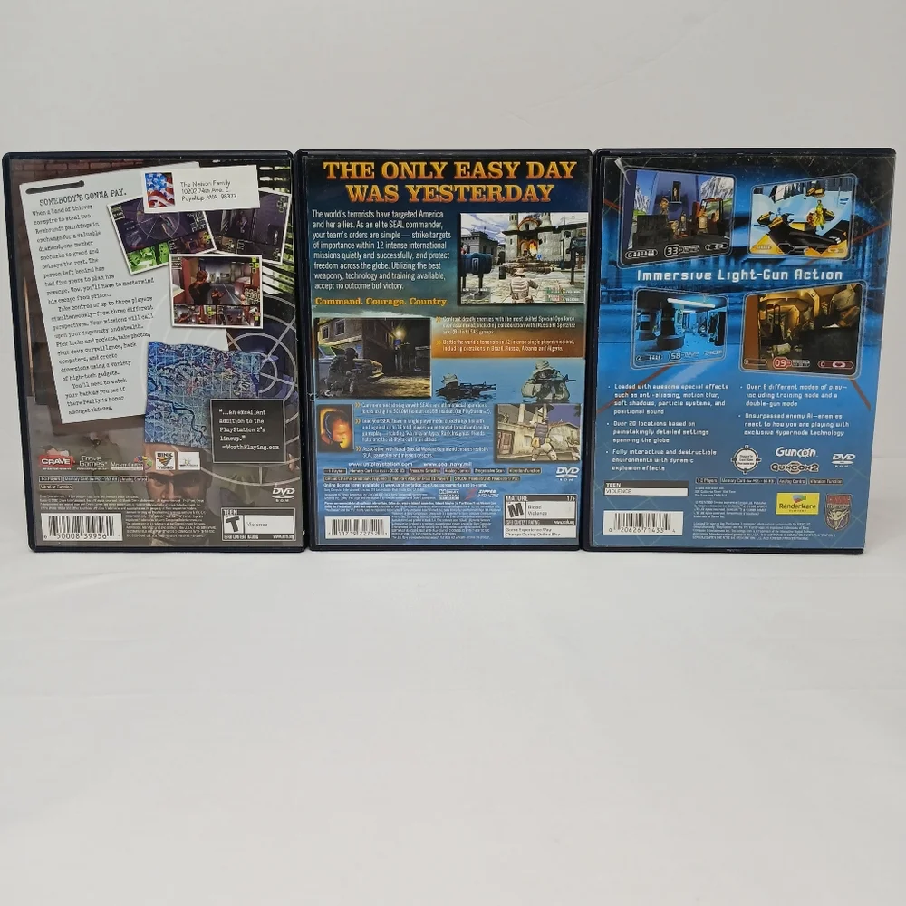 Playstation 2 Shooter Video Game Lot Of 3 SOCOM 2 Navy SEAL End Game The Plan - Picture 5 of 9